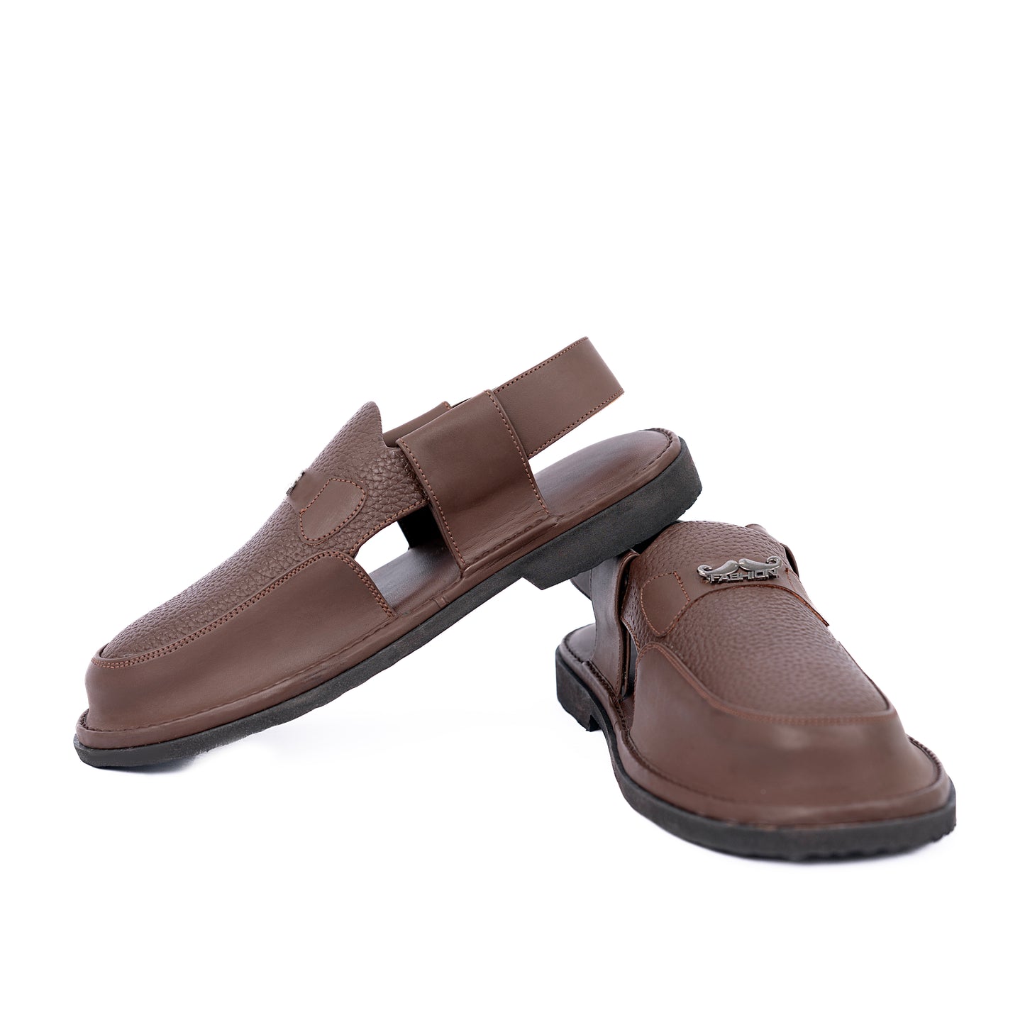 UrbanCraft Brown Leather Comfort Sandals