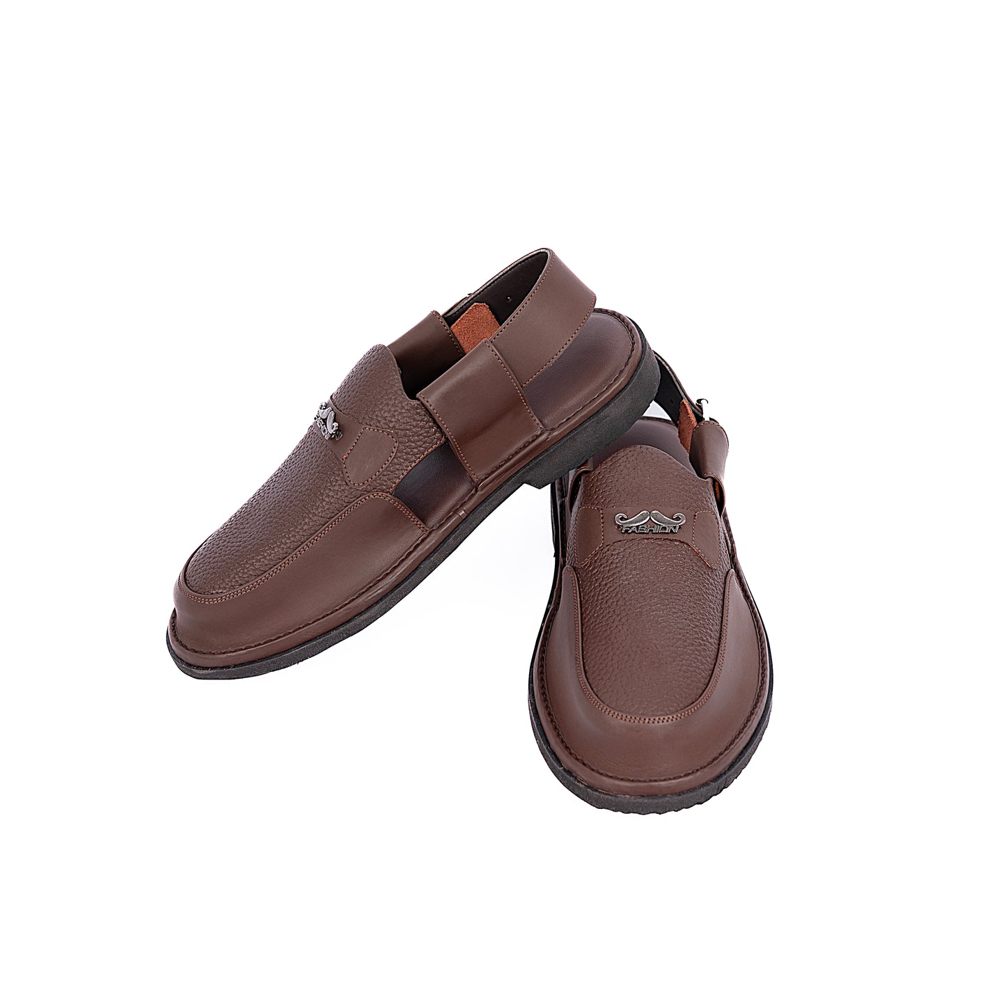 UrbanCraft Brown Leather Comfort Sandals