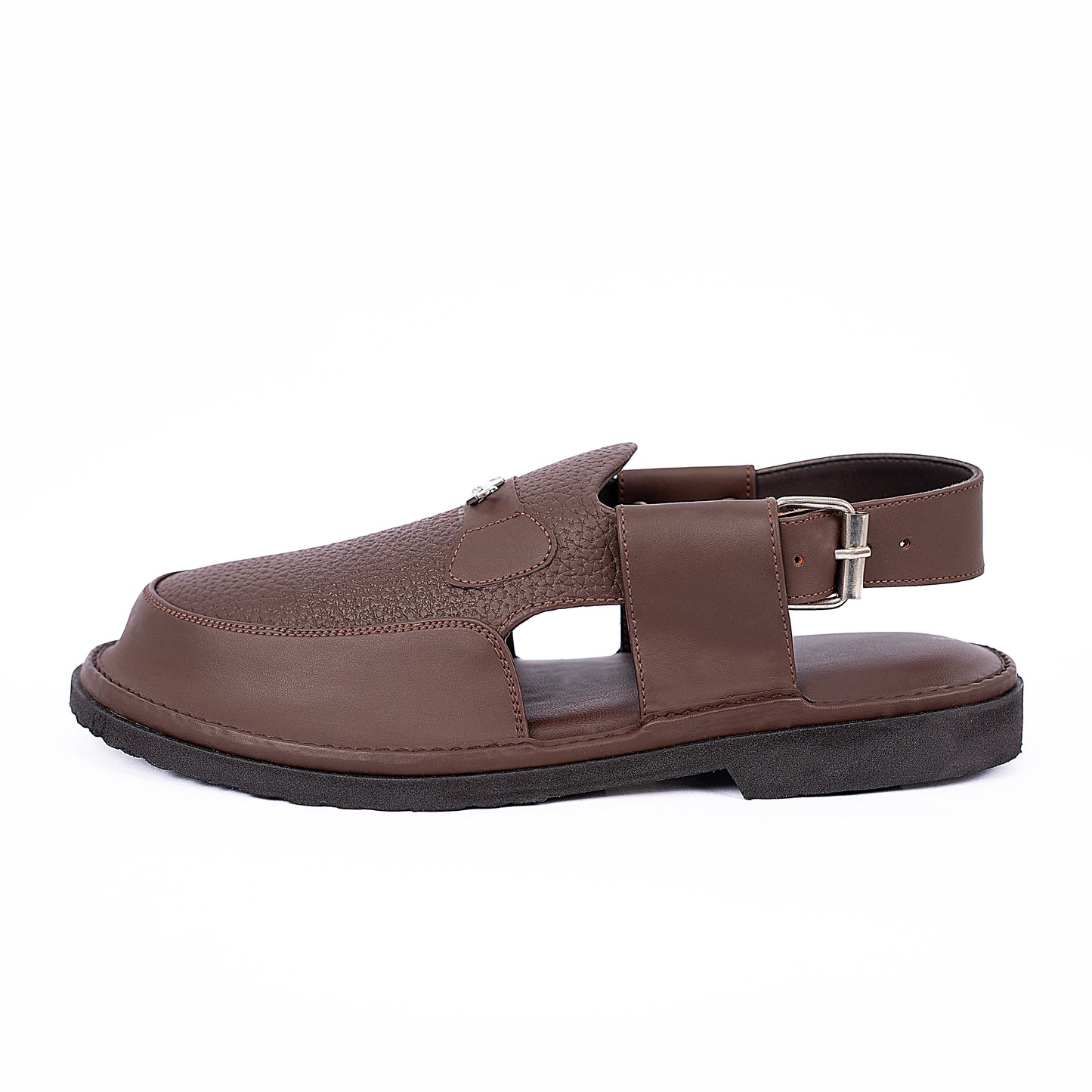 UrbanCraft Brown Leather Comfort Sandals